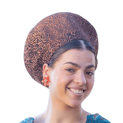 כיסוי ראש לדתיות ברט מעוצב מאמא כובע