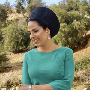 כיסוי ראש לנשים דתיות ברוקרד שחור